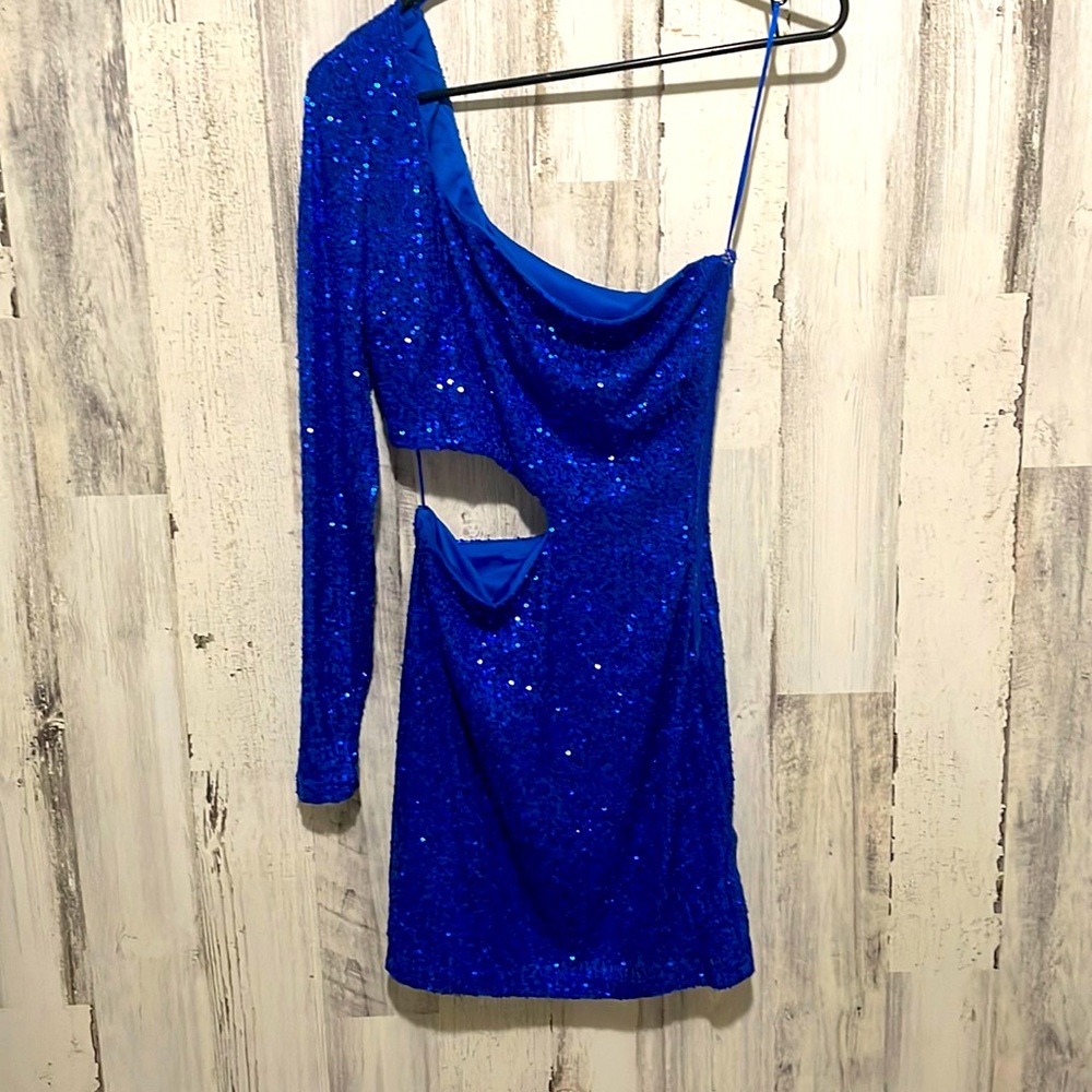 Blue homecoming dress